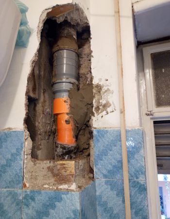 Infiltrazione all'interno della colonna