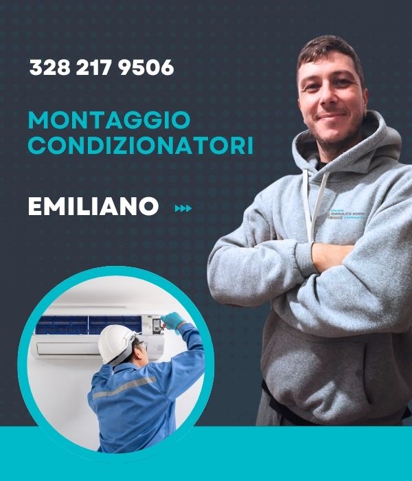 Montaggio condizionatori Roma Emiliano Idraulico