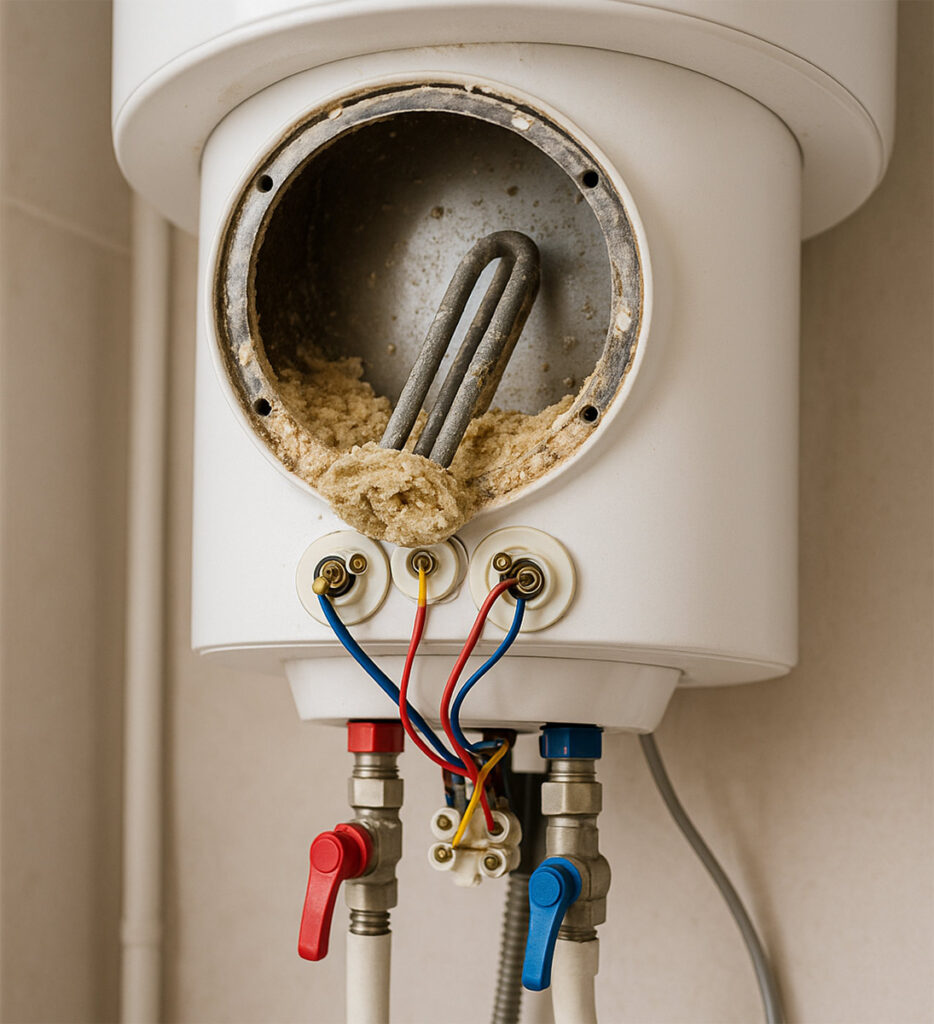 come rimuovere calcare nello scaldabagno