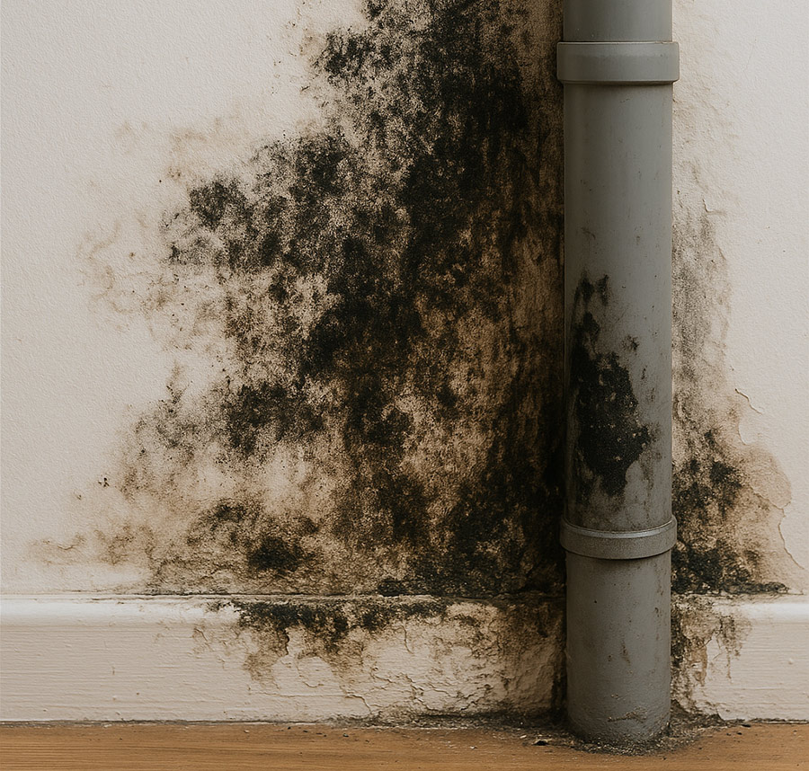 macchie di umidità nel bagno