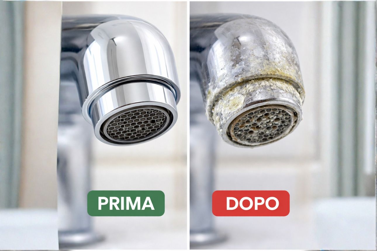 calcare nelle tubature